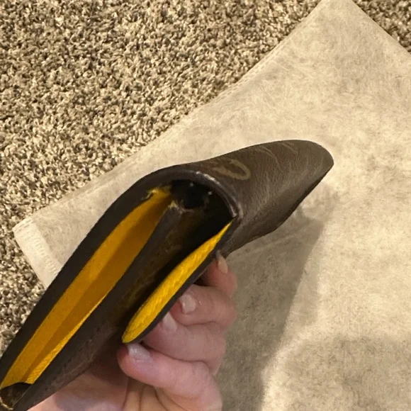 Louis Vuitton Brown Monogram Wallet with Gold Accents - Picture 11 of 14